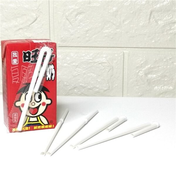 Curved Tetra Pak Packaging Bamboo Fiber Straws - 图片 3